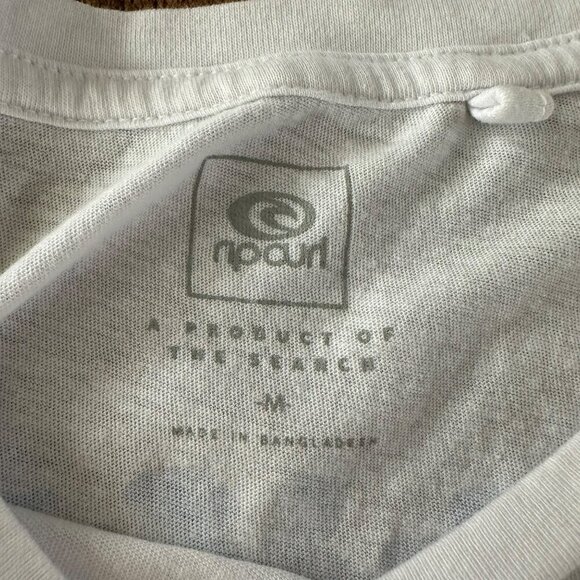 Rip Curl Womens size medium White Graphic Short Sleeve T-Shirt - Picture 5 of 6